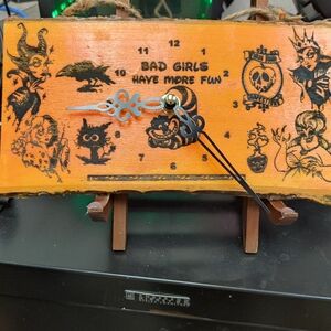 Bad girls have more fun clock